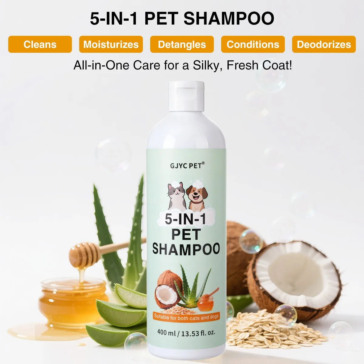 Shampoo 5-in-1 Avena e Miele
