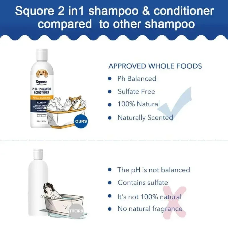 Shampoo e Balsamo 2 in 1 per Cuccioli 300ml - Naturale e Idratante
