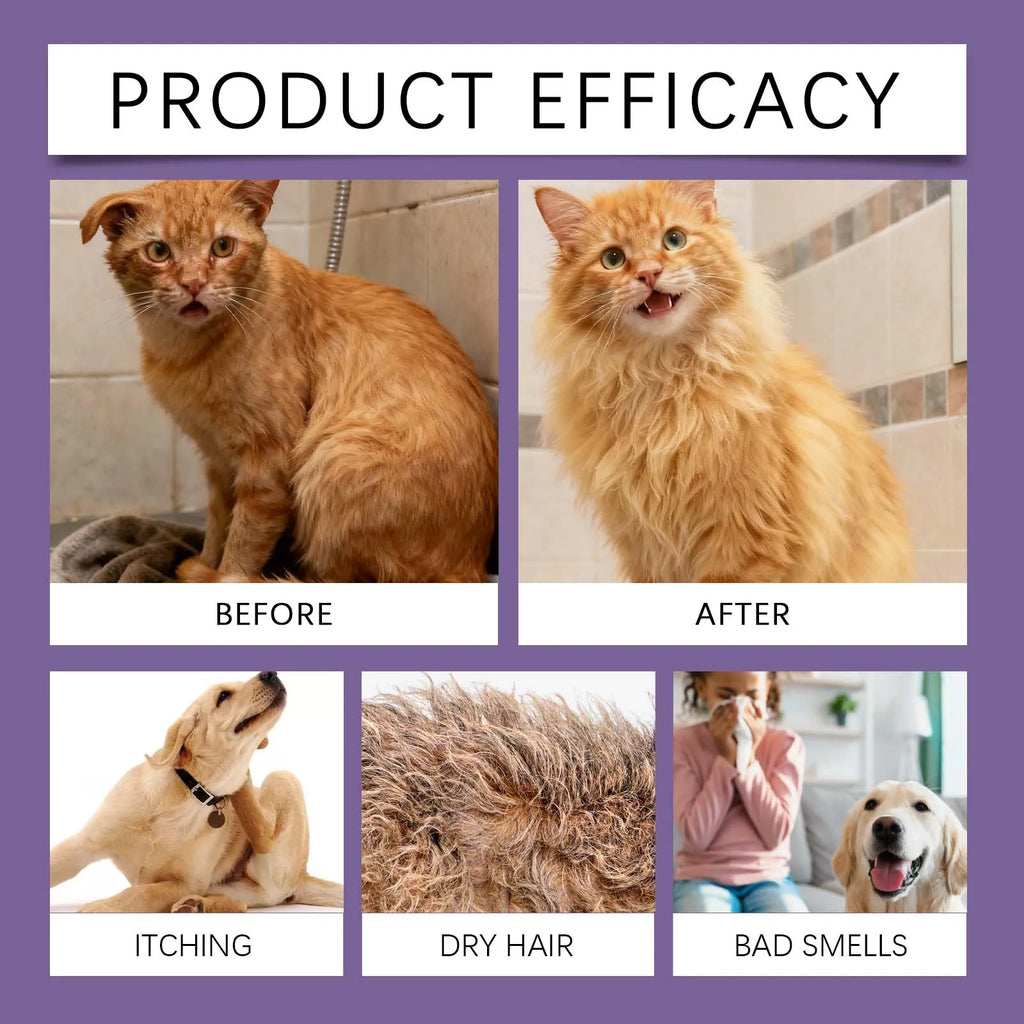 Shampoo 5 in 1 per Animali - Pulizia e Cura Completa del Pelo