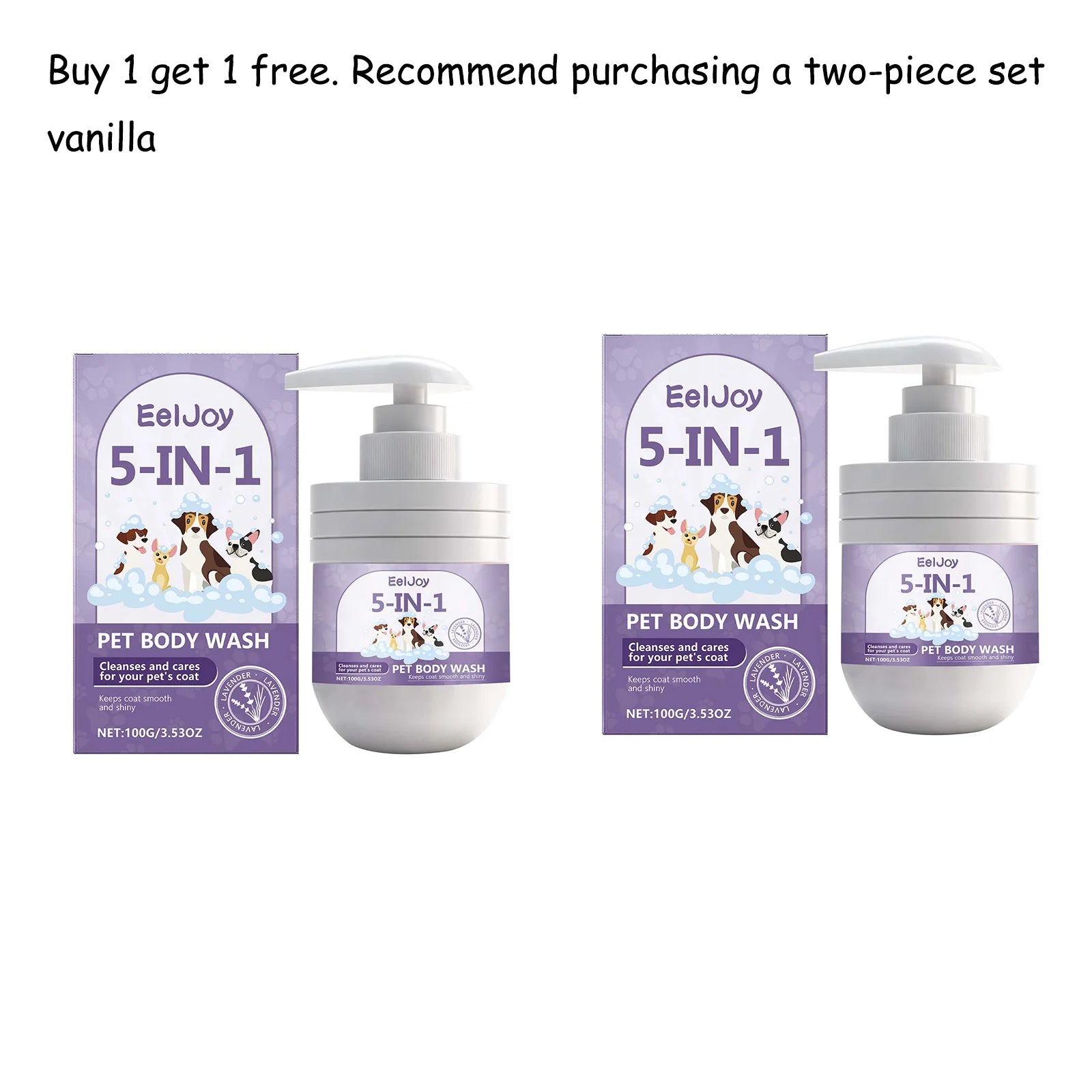 Shampoo 5 in 1 per Animali - Pulizia e Cura Completa del Pelo