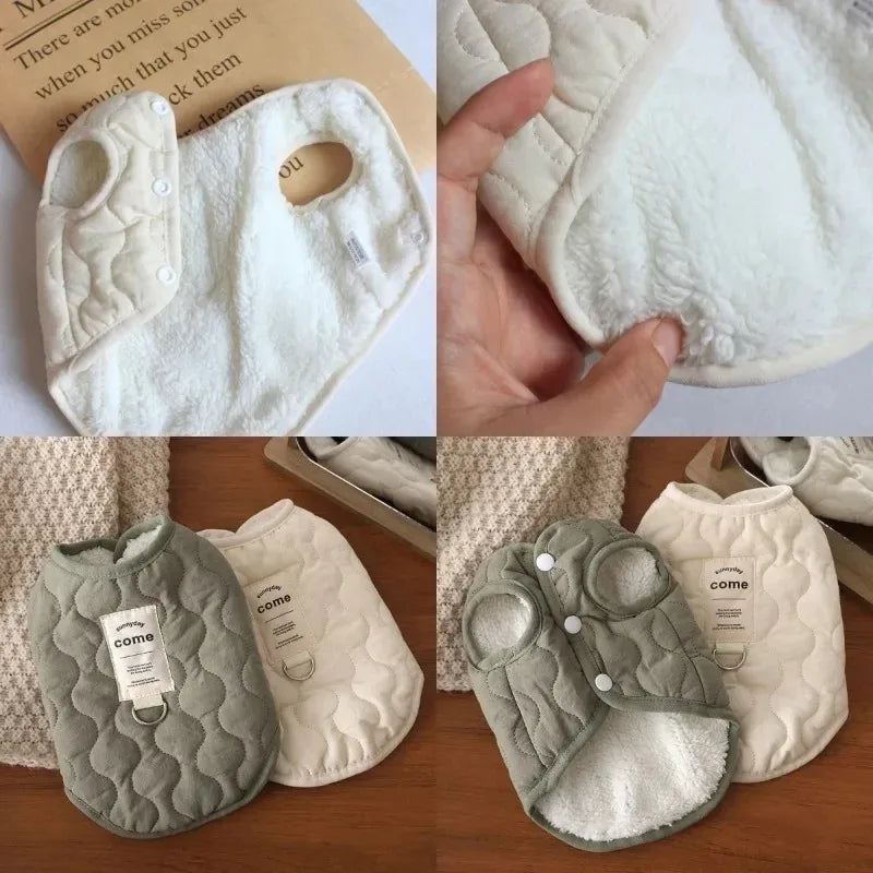 Gilet Invernale per Cani - Cappotto Caldo Impermeabile con Anello D