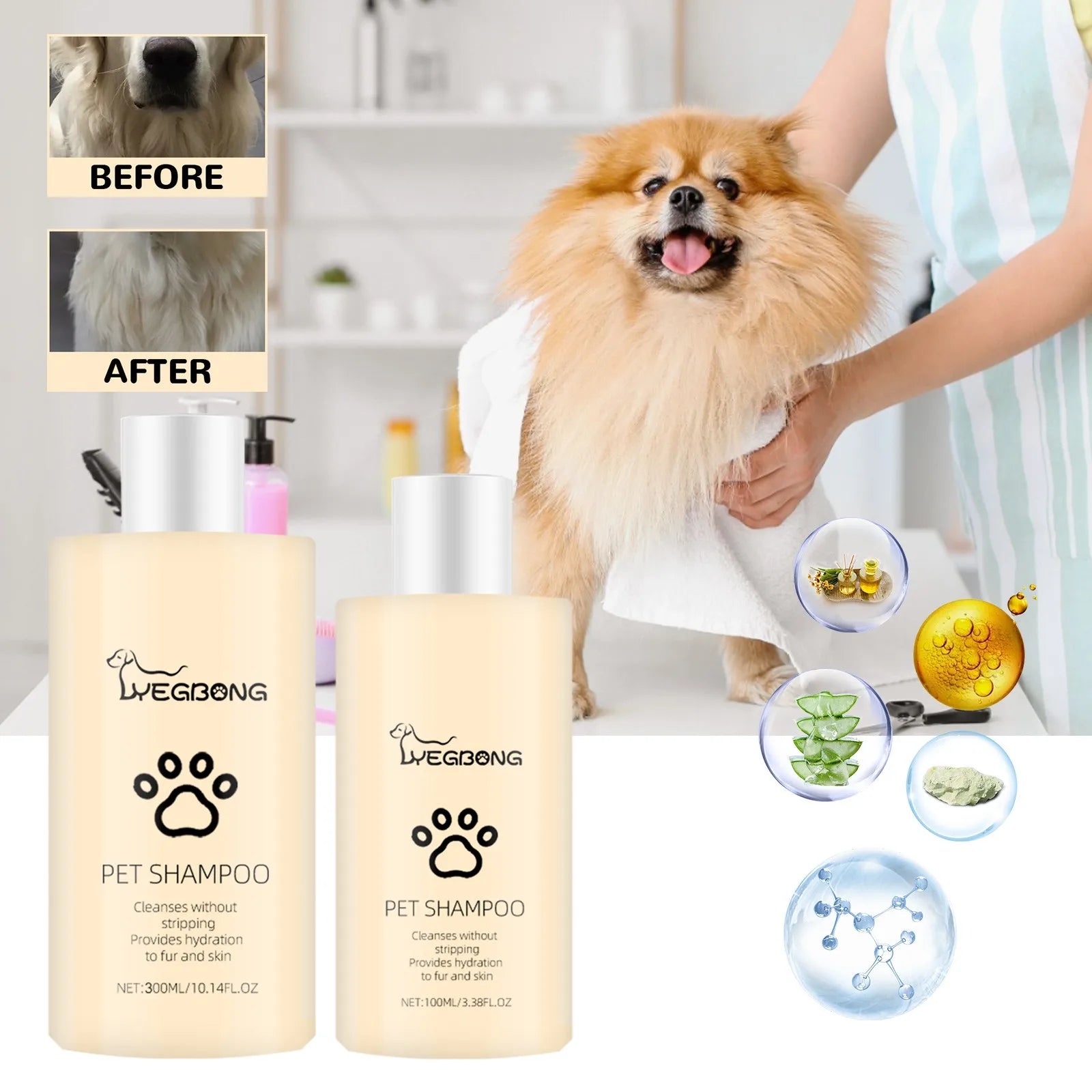 Shampoo per Cani 300ml - Idratante e Nutriente