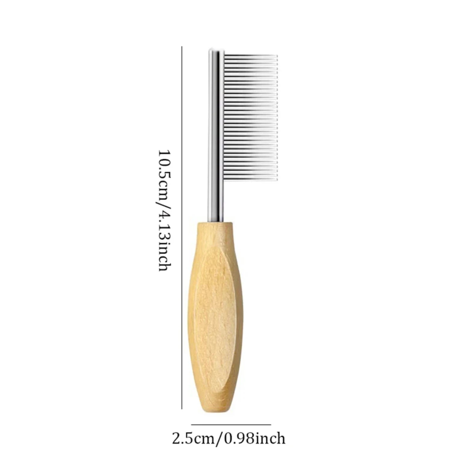 Pettine Professionale in Acciaio Inox per Cani