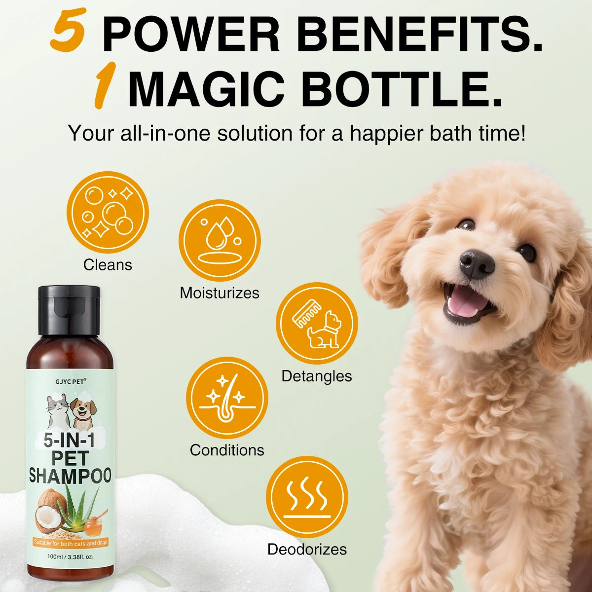 Shampoo 5-in-1 Avena e Miele