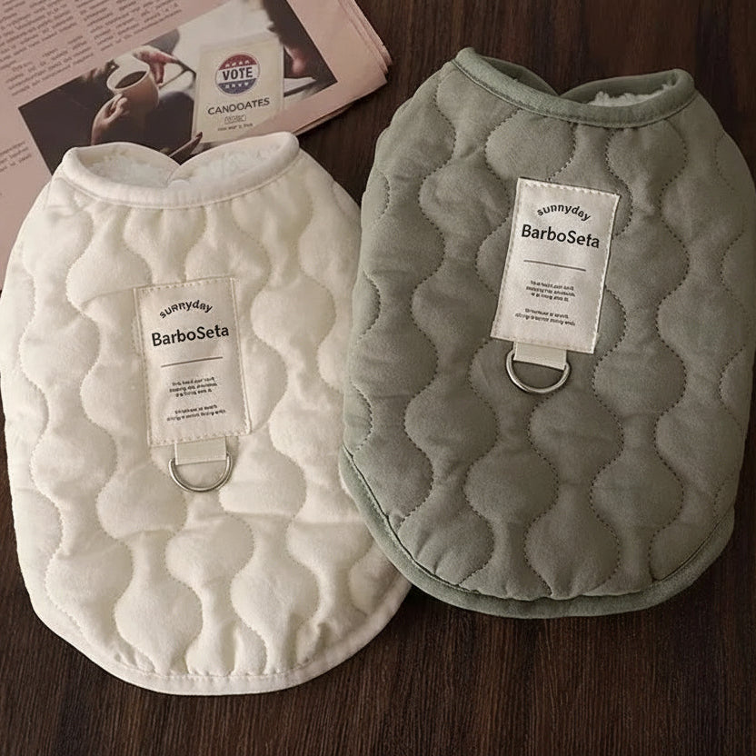Gilet Invernale per Cani - Cappotto Caldo Impermeabile con Anello D