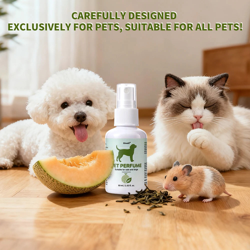 Spray Deodorante per Animali - Profumo Melone e Tè Verde