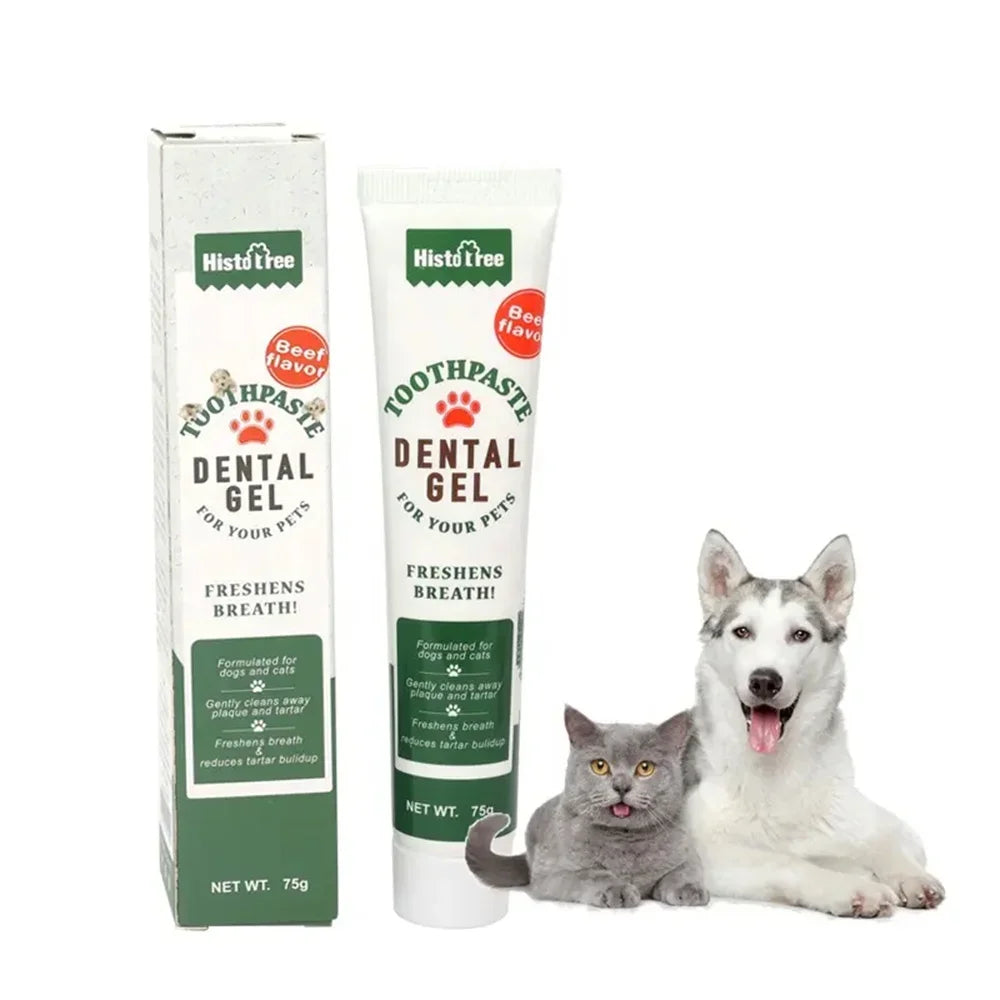 Dentifricio per Cani e Gatti - Gusto Vaniglia e Manzo