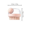 Spazzola da Bagno con Dispenser Shampoo - Massaggio Delicato in Silicone